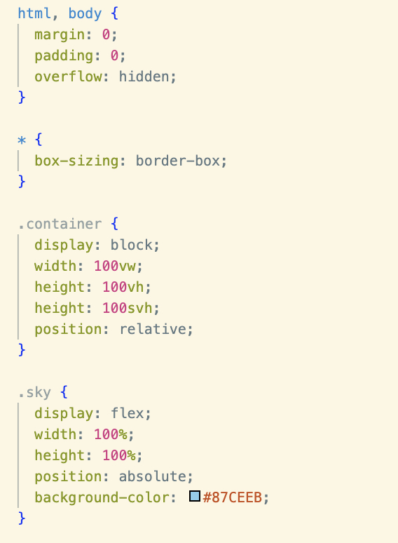 CSS example